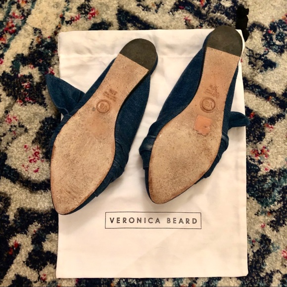 VERONICA BEARD CHAMBRAY MULES - Picture 3 of 6